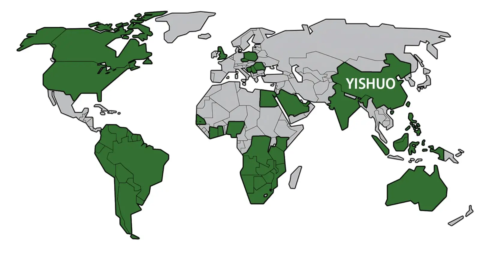 map showing our connectivity
